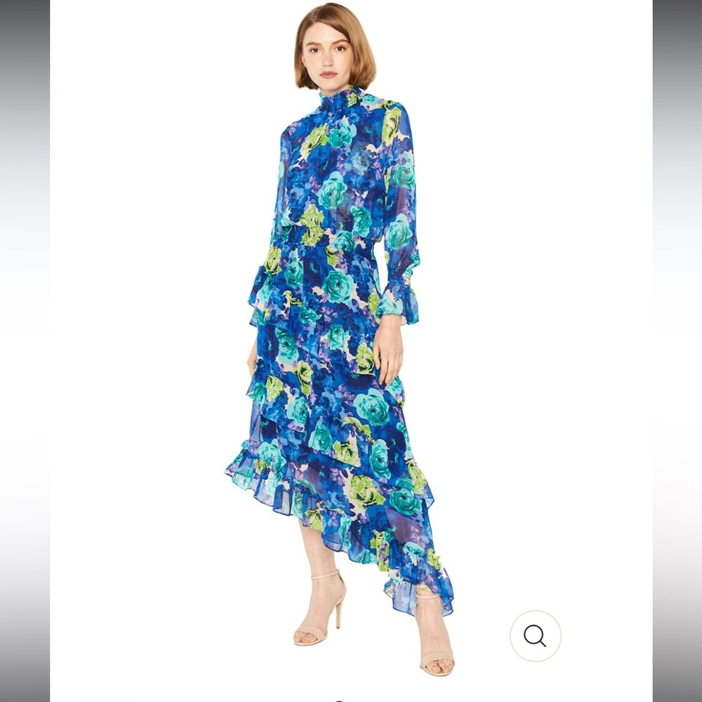 MISA Los Angeles Rania Dress In Blue Maxi